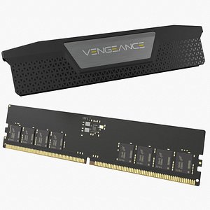 Corsair Vengeance DDR5 RAM 3D model