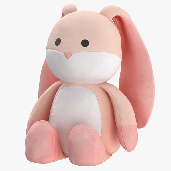modelo 3d Peluches Conejo Color Rosa y Blanco - TurboSquid 2192983
