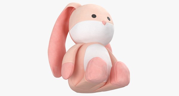 modelo 3d Peluches Conejo Color Rosa y Blanco - TurboSquid 2192983