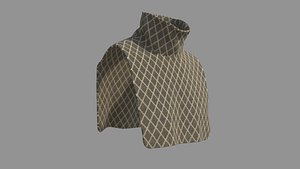 3D Scarf - High Neck Collar