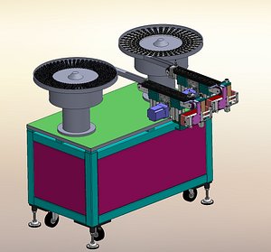 3D model bearing gear vibration plate