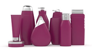 3D Plastic Bottle Collection model