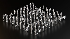 HD People 38 Smoking 3D model