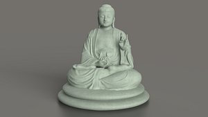 3D Buddha Sitting 3D print model