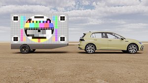 3D Advertising Led Screen Car Back