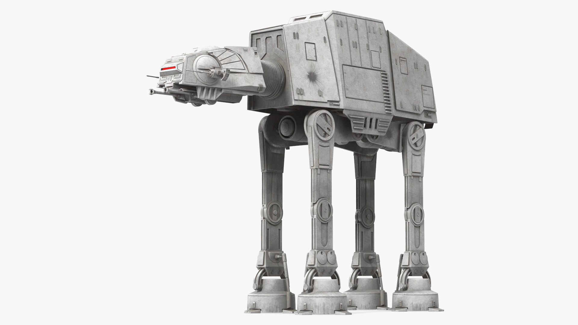 Dirt Star Wars AT-AT Rigged 3D model preview