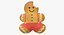 Gingerbread Man Cookie 01 Bitten