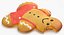 Gingerbread Man Cookie 01 Bitten