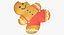 Gingerbread Man Cookie 01 Bitten