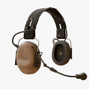 3D model Tactical Headphone