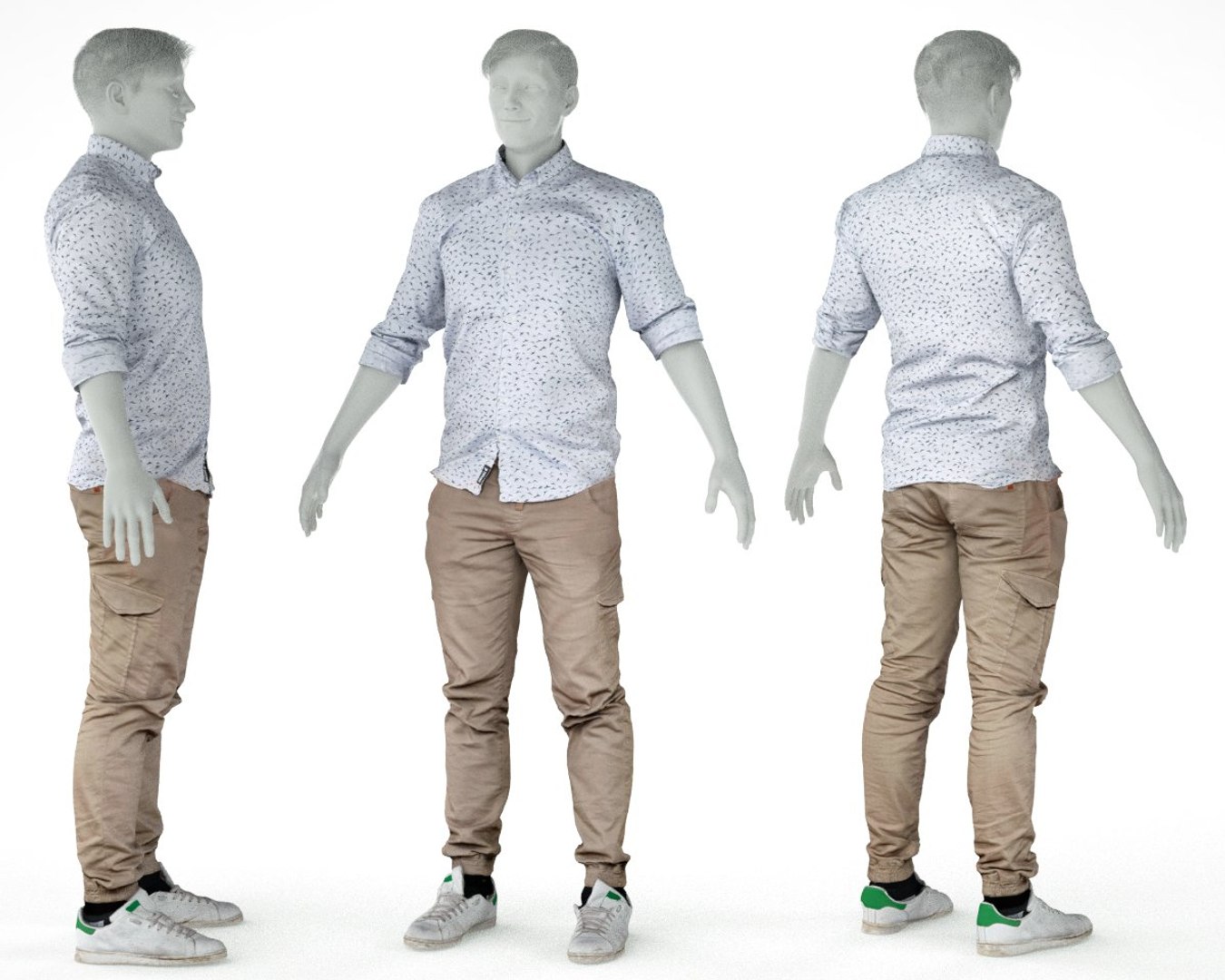 3D male clothing outfit model - TurboSquid 1329698
