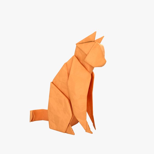 origami cat 3D