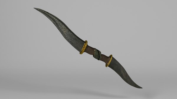 Free Double Bladed Sword 3d Model
