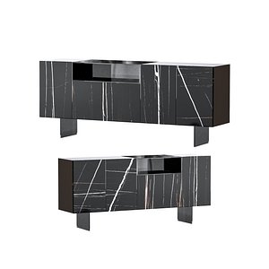 36e8 Glass Sideboard 03 3D