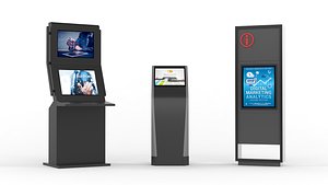 3D Electronic Kiosk Collection model