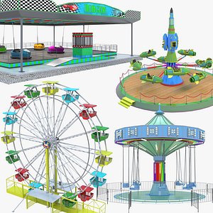 3D Amusement Theme Park Collection 2 model