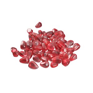 Pomegranate seed pile 3D
