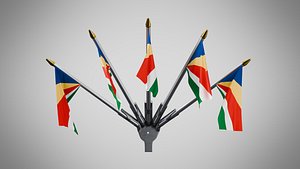 Wall Mount Flags 5 Of Seychelles