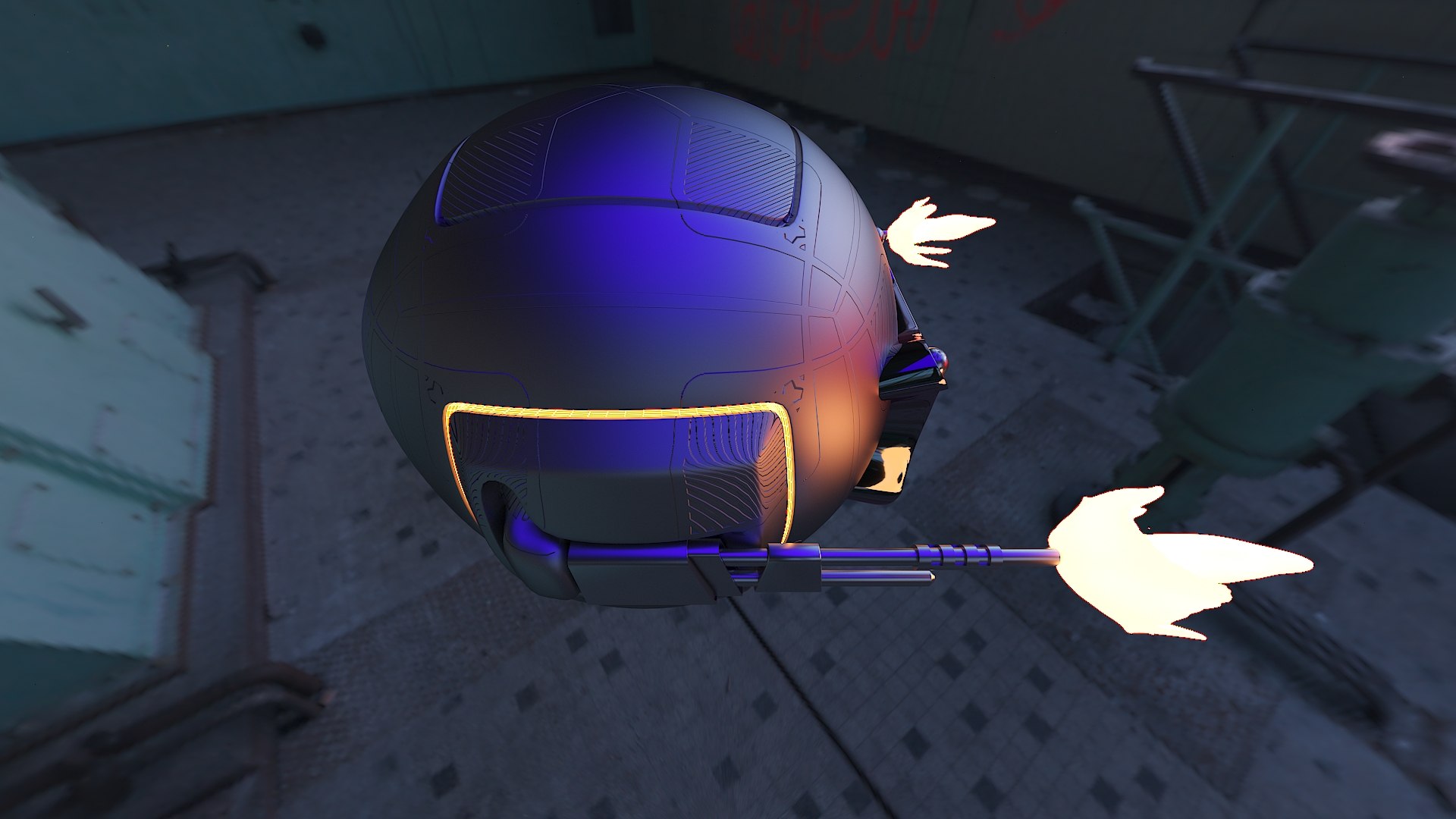 Scifi drone with gun shooting 3D model https://p.turbosquid.com/ts-thumb/0p/xSy6wY/aX/sample8/jpg/1679286328/1920x1080/fit_q87/a0d17e628ef68556523cbb5af89606af836f466a/sample8.jpg