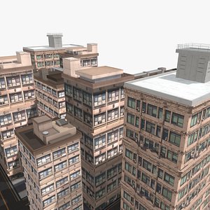 Anime Building 3D model