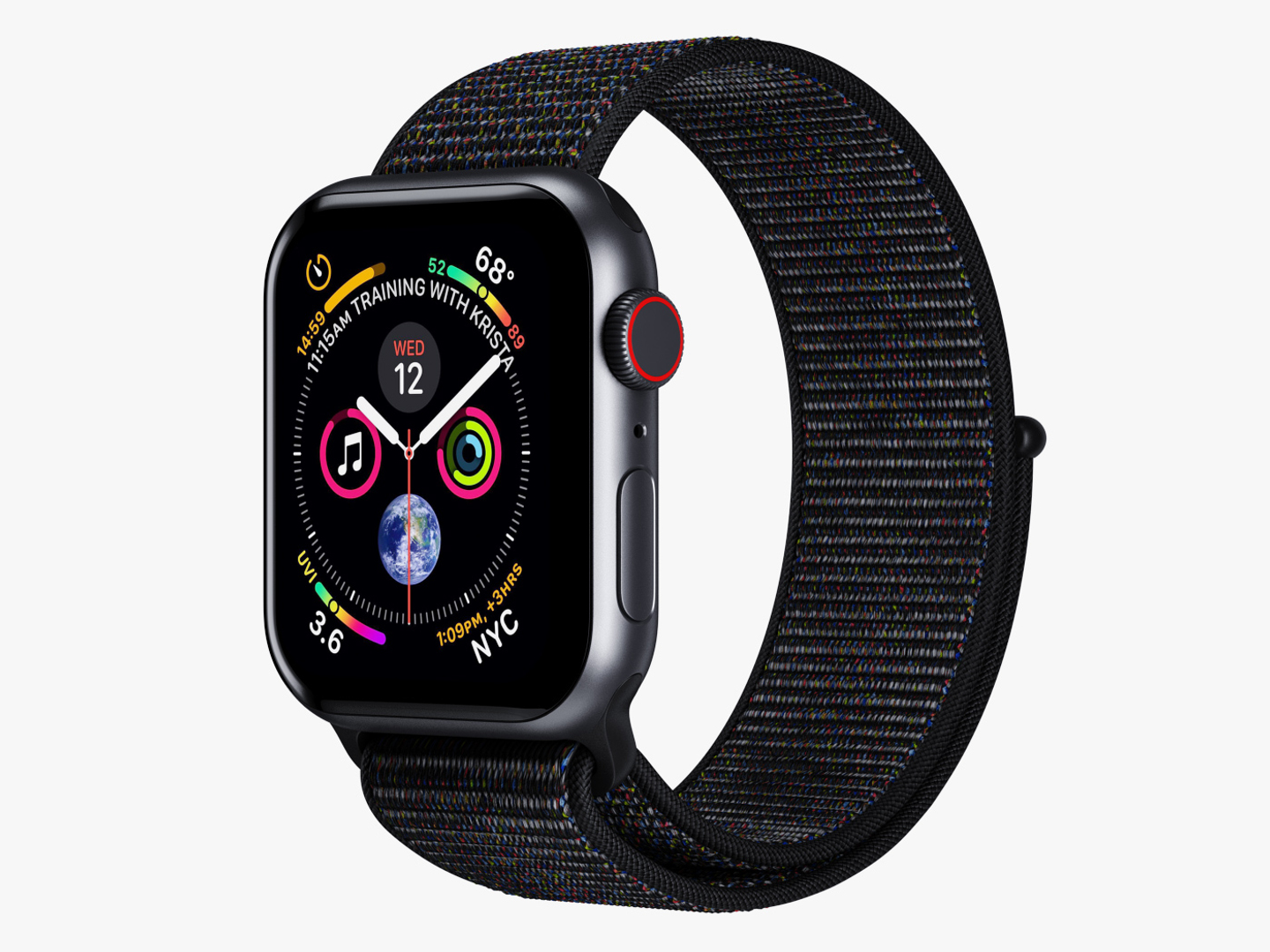 Apple watch 4 cheap black sport loop