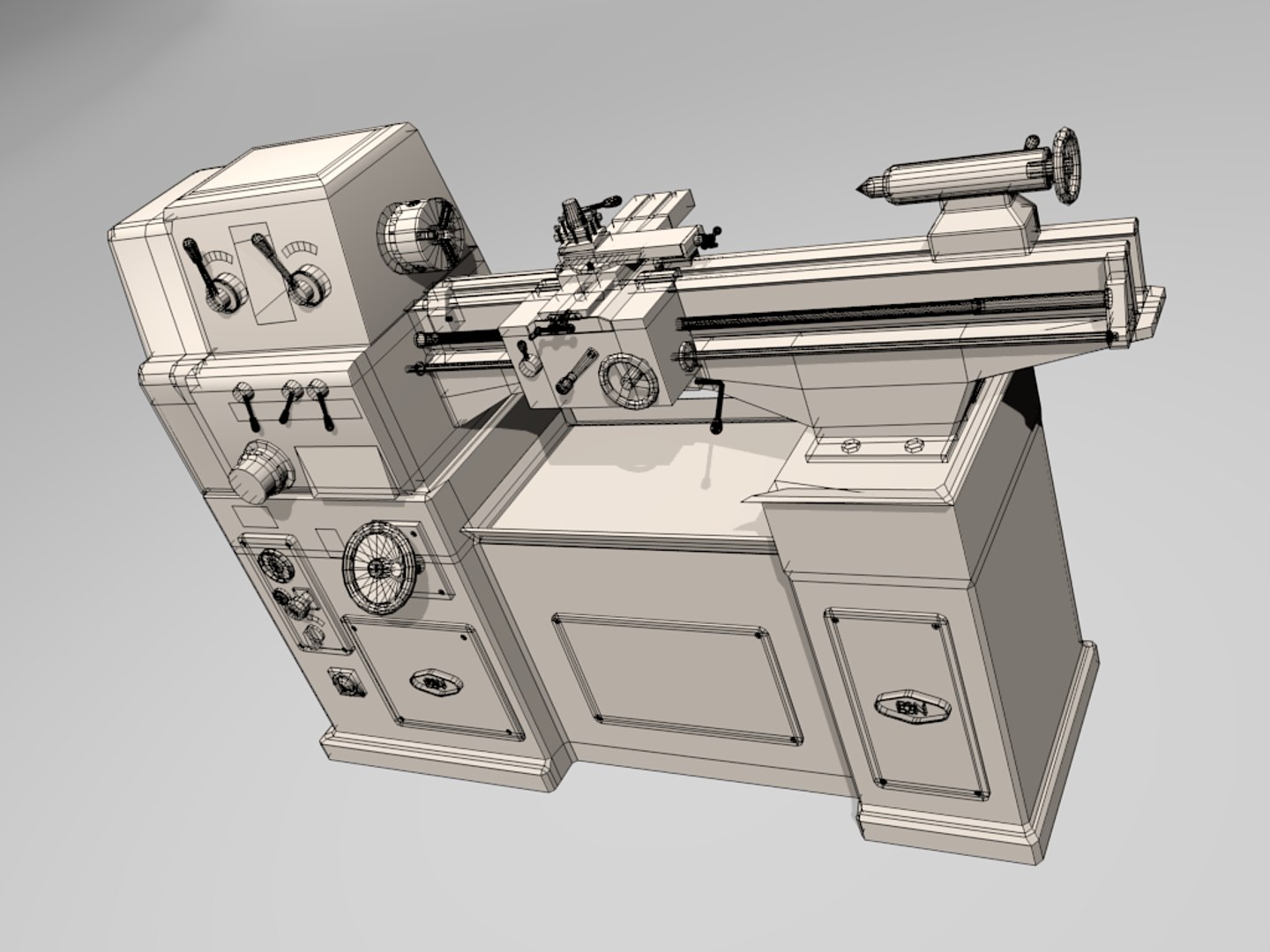 Blender Lathe Machine