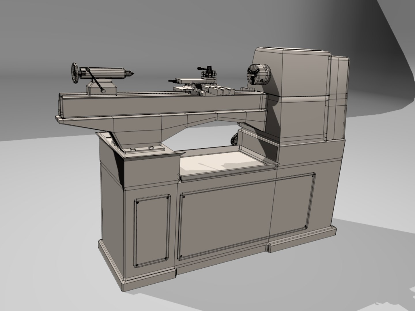 Blender Lathe Machine