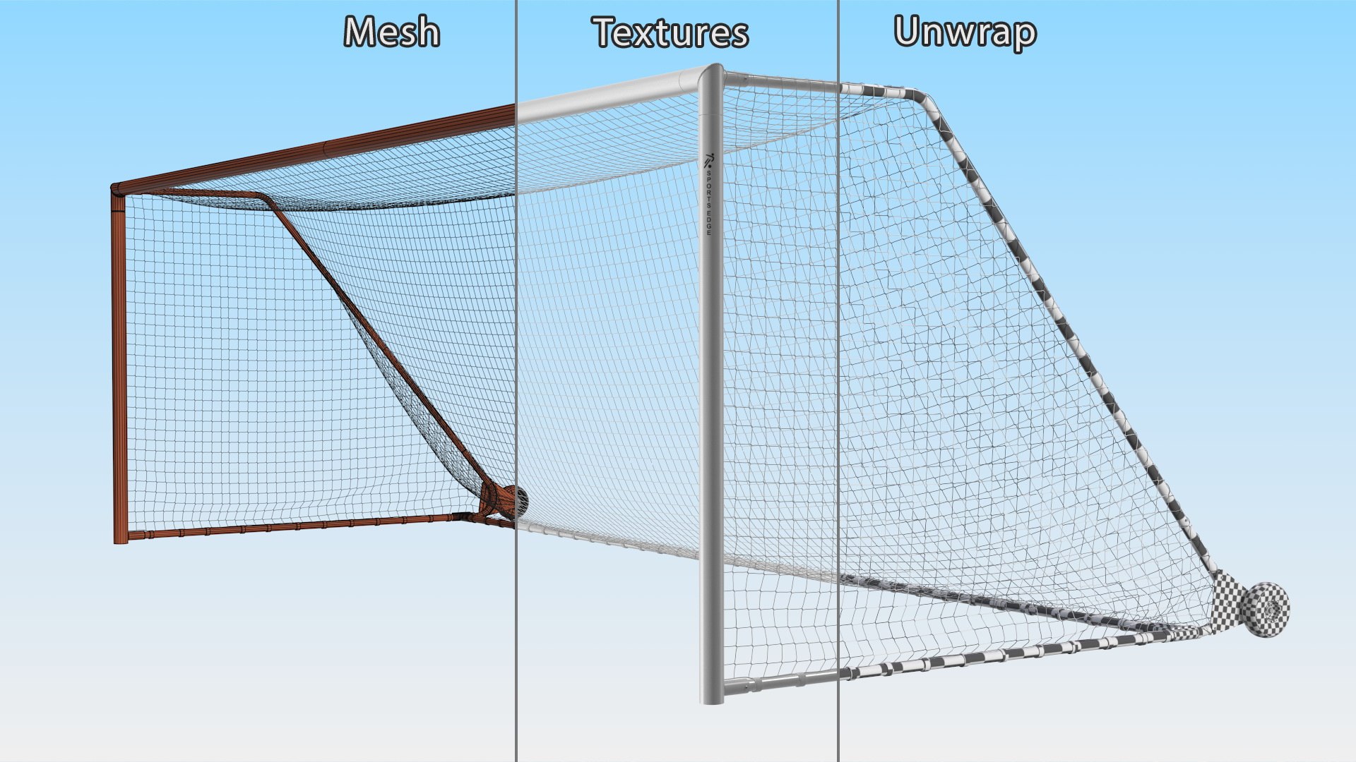 3D Soccer Goal Net - TurboSquid 2312625
