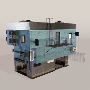 CyberPunk Garage Building