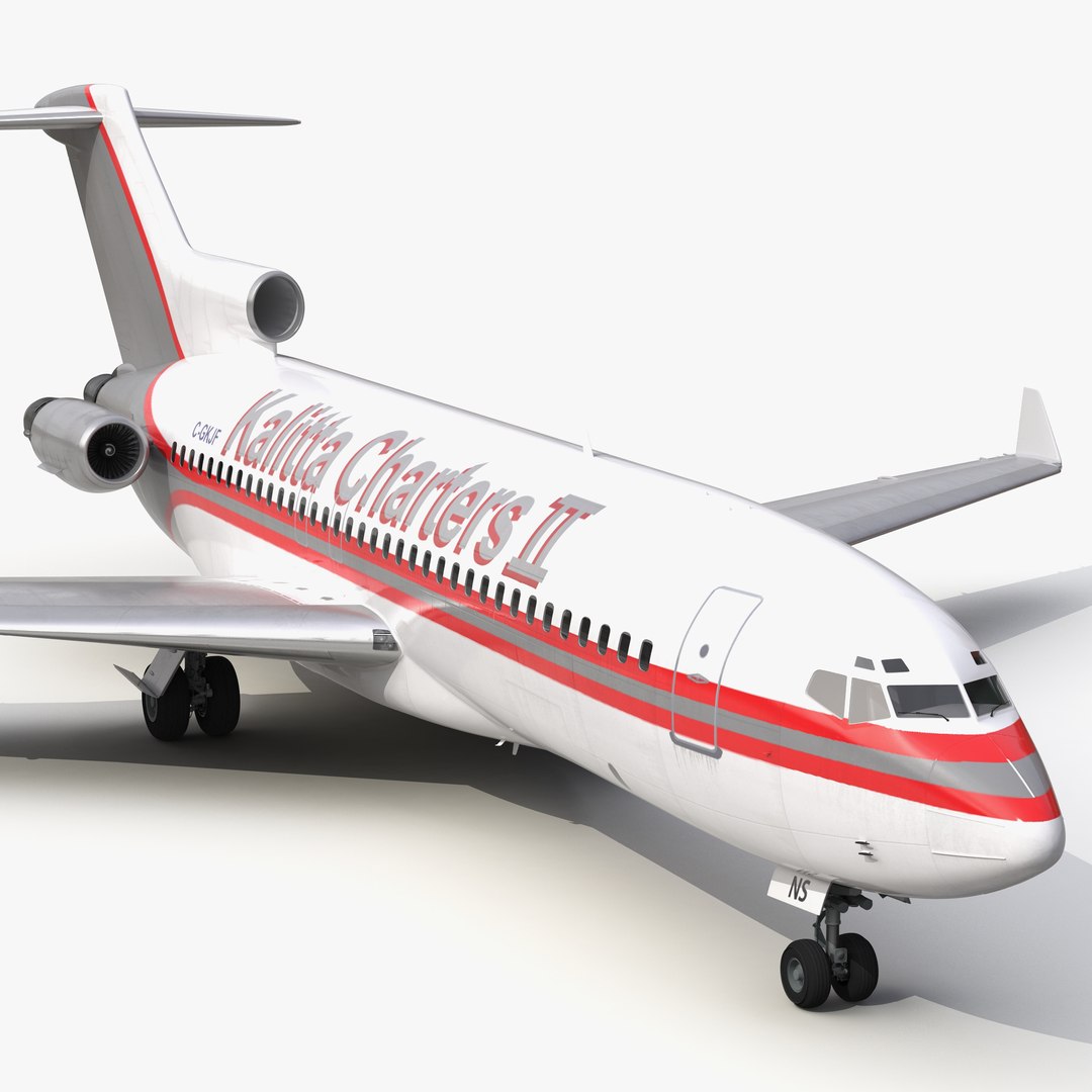 Boeing 727-100 Private Kalitta Air 3D Model 3D model preview