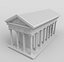 Griechischer Tempel mit Statuen