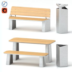 A set of elements of landscaping 1