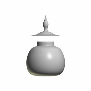 Untextured Bowl with Lid