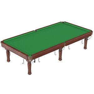 3D Billiards Pool table green