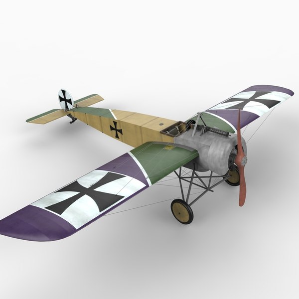 fokker e iii 3d max