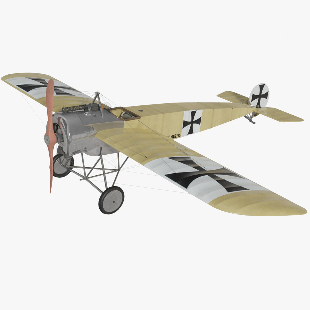 fokker e iii 3d max
