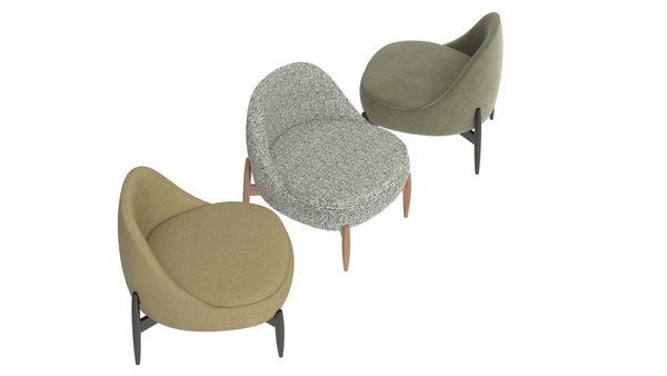 modelo 3d Minotti Sendai armchair - TurboSquid 1937014