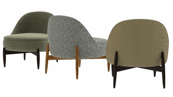 modelo 3d Minotti Sendai armchair - TurboSquid 1937014