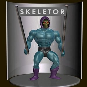 skeletor action figure 3d model