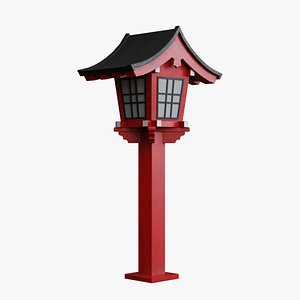 Japanese Toro Lantern 3D model