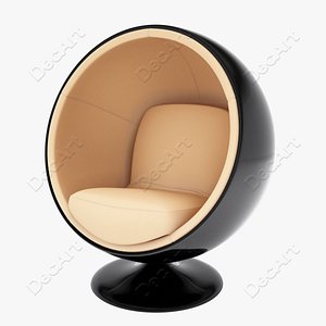 3d ball chair eero aarnio model