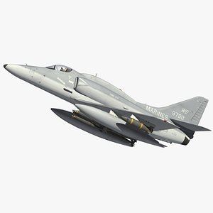 3D A-4 Skyhawk Marines model