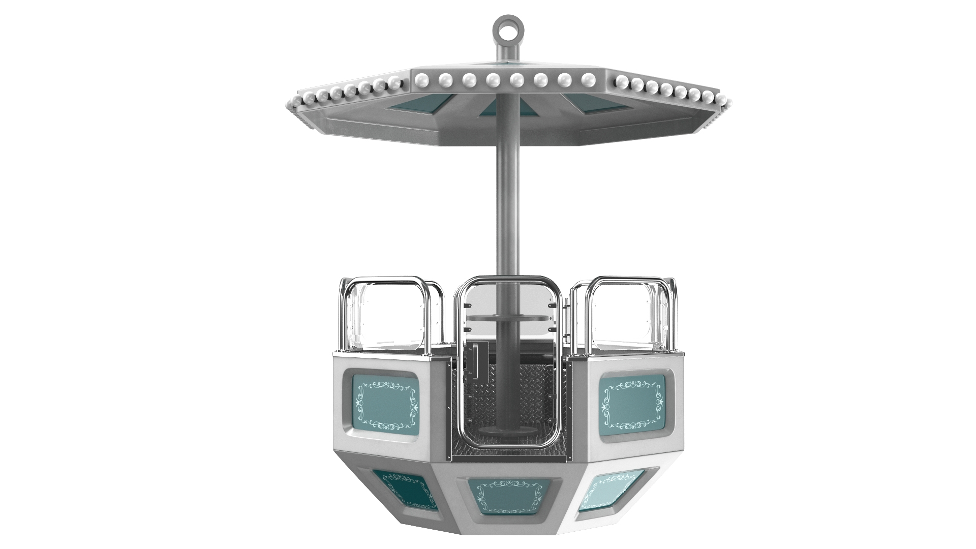3D Detailed Ferris Wheel Cart TurboSquid 2096586