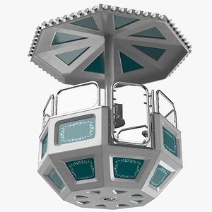 Detailed Ferris Wheel Cart