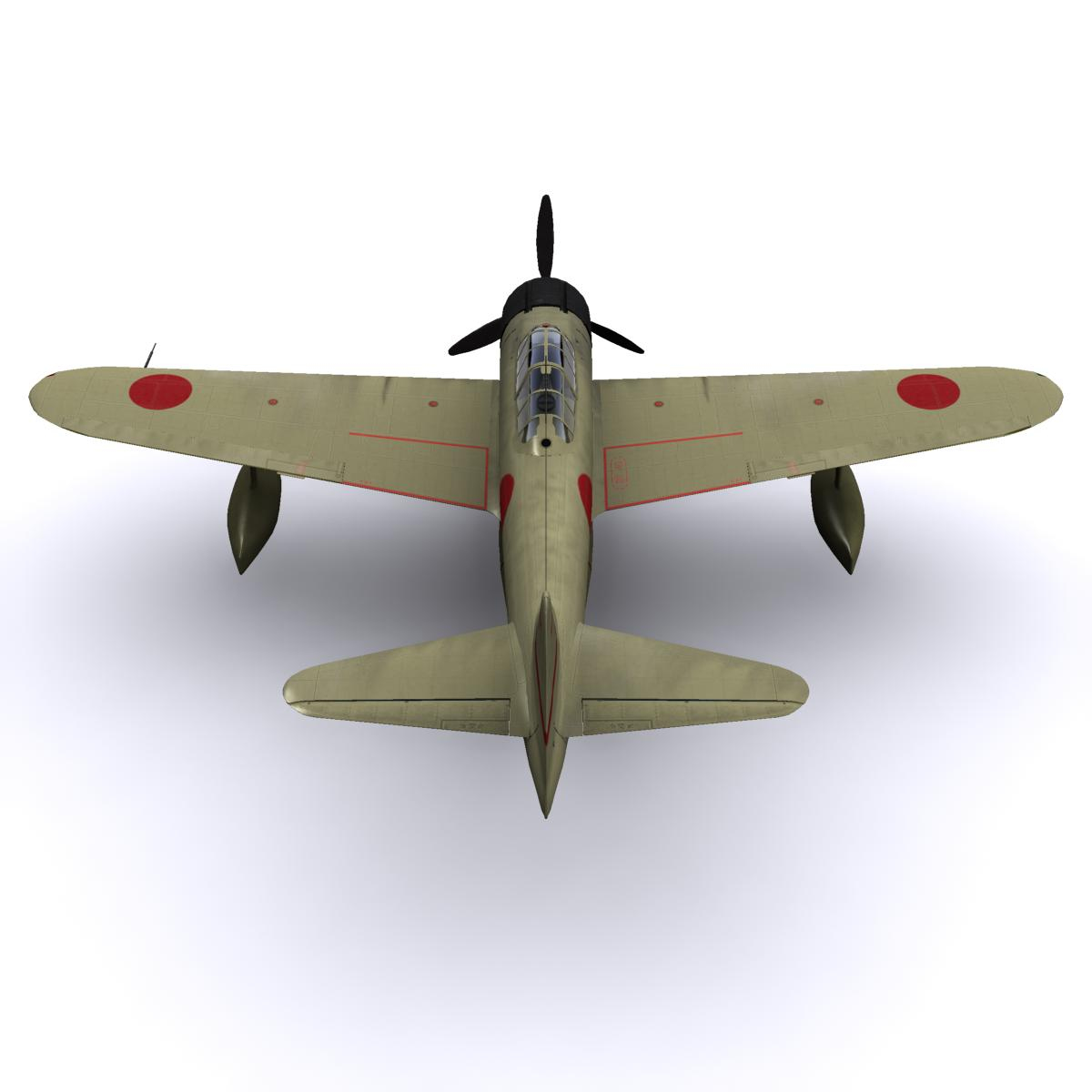 a6m fighter a6m2-n 3d 3ds