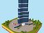 Cartoon Lowpoly Burj Khalifa Dubai Landmark