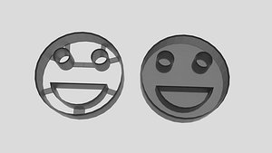 smiley face cookie cutter 3D model