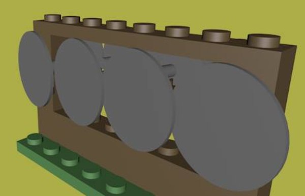 LEGO Sheild Rack 1 3D 모델 - TurboSquid 893630