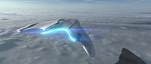 Asymmetric Spaceship model