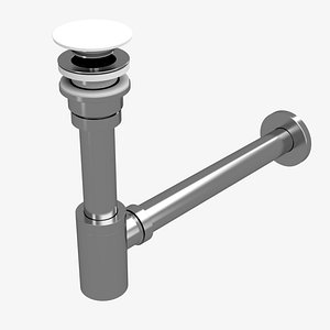3D Basin wastes and traps with outlet 2